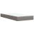 Pat box spring cu saltea, gri taupe, 100x200 cm, textil GartenMobel Dekor