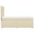 Pat box spring cu saltea, crem, 100x200 cm, textil GartenMobel Dekor