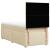 Pat box spring cu saltea, crem, 100x200 cm, textil GartenMobel Dekor