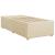 Pat box spring cu saltea, crem, 100x200 cm, textil GartenMobel Dekor