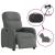 Fotoliu rabatabil electric, gri închis, material textil GartenMobel Dekor