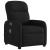 Fotoliu electric de masaj rabatabil, negru, textil GartenMobel Dekor