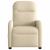 Fotoliu electric de masaj rabatabil, crem, textil GartenMobel Dekor