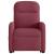 Fotoliu rabatabil de masaj cu ridicare, roșu vin, textil GartenMobel Dekor