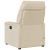 Fotoliu electric de masaj rabatabil, crem, textil GartenMobel Dekor