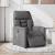 Fotoliu de masaj rabatabil electric, gri închis, microfibră GartenMobel Dekor