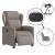 Fotoliu rabatabil electric, gri taupe, material textil GartenMobel Dekor