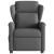 Fotoliu electric de masaj rabatabil, gri închis, textil GartenMobel Dekor