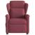 Fotoliu electric de masaj rabatabil, roșu vin, textil GartenMobel Dekor