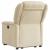 Fotoliu rabatabil cu ridicare pe verticală, crem, textil GartenMobel Dekor