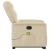 Fotoliu masaj rabatabil cu ridicare, crem, material textil GartenMobel Dekor