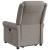 Fotoliu rabatabil cu ridicare pe verticală, gri taupe, textil GartenMobel Dekor
