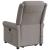Fotoliu electric masaj rabatabil cu ridicare, gri taupe, textil GartenMobel Dekor