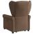 Fotoliu electric de masaj rabatabil cu ridicare, maro, textil GartenMobel Dekor