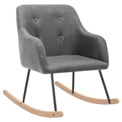 Scaun balansoar, gri deschis, material textil GartenMobel Dekor