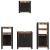 Set de mobilier pentru baie cu raft 4 pcs Lemn recuperat masiv GartenMobel Dekor