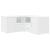 Dulap de colț, alb, 160x40x45 cm, lemn prelucrat GartenMobel Dekor