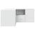 Dulap de colț, alb, 160x40x45 cm, lemn prelucrat GartenMobel Dekor