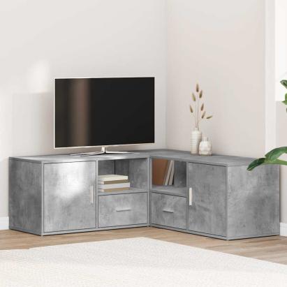 Dulap de colț, gri beton, 200x40x45 cm, lemn prelucrat GartenMobel Dekor