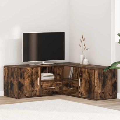 Dulap colțar, stejar fumuriu, 200x40x45 cm, lemn prelucrat GartenMobel Dekor