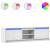 Dulap TV cu LED, alb, 180x34x50 cm, lemn prelucrat GartenMobel Dekor