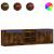 Dulap TV cu LED, stejar fumuriu, 180x34x50 cm, lemn prelucrat GartenMobel Dekor
