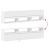 Comodă TV de perete cu lumini LED, alb, 180x31x45 cm GartenMobel Dekor