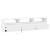 Comodă TV de perete cu lumini LED, alb, 180x31x45 cm GartenMobel Dekor