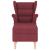 Fotoliu cu taburet pentru picioare, roșu vin, material textil GartenMobel Dekor