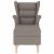 Fotoliu cu taburet pentru picioare, gri taupe, material textil GartenMobel Dekor