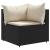 Set mobilier relaxare grădină 4 piese cu perne poliratan negru GartenMobel Dekor
