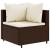 Set mobilier de grădină cu perne, 4 piese, maro, poliratan GartenMobel Dekor
