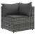 Set mobilier de grădină cu perne, 4 piese, gri, poliratan GartenMobel Dekor