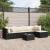 Set mobilier de grădină cu perne, 6 piese, negru, poliratan GartenMobel Dekor