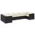 Set mobilier de grădină cu perne, 7 piese, negru, poliratan GartenMobel Dekor
