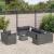 Set mobilier de grădină cu perne, 10 piese, gri, poliratan GartenMobel Dekor