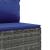 Set canapele de grădină, 7 piese, cu perne, gri, poliratan GartenMobel Dekor