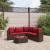 Set canapele de grădină cu perne, 6 piese, maro, poliratan GartenMobel Dekor