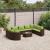 Set canapele de grădină cu perne, 10 piese, maro, poliratan GartenMobel Dekor