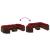 Set canapele de grădină cu perne, 10 piese, maro, poliratan GartenMobel Dekor