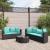 Set mobilier de grădină cu perne, 6 piese, negru, poliratan GartenMobel Dekor