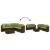 Set canapele de grădină cu perne, 6 piese, maro, poliratan GartenMobel Dekor
