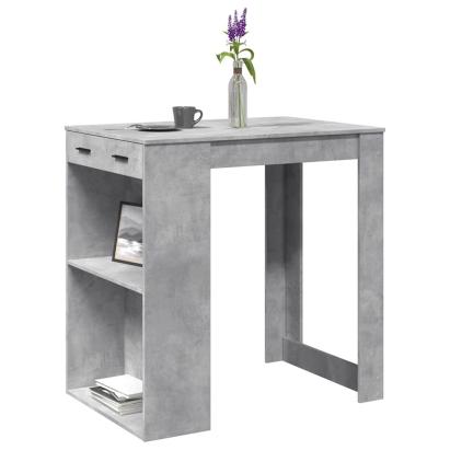 Masă de bar, gri beton, 102x70x103,5 cm, lemn prelucrat GartenMobel Dekor