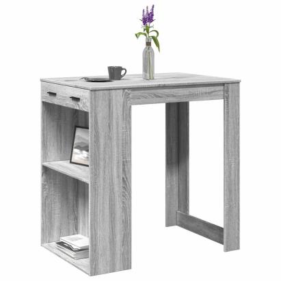 Masă de bar, Sonoma gri, 102x70x103,5 cm, lemn prelucrat GartenMobel Dekor