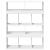 Bibliotecă, alb, 100x33x125,5 cm, lemn prelucrat GartenMobel Dekor