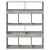 Bibliotecă, gri beton, 100x33x125,5 cm, lemn prelucrat GartenMobel Dekor
