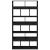 Bibliotecă, negru, 100x33x187,5 cm, lemn prelucrat GartenMobel Dekor