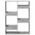 Bibliotecă, gri beton, 100x33x135 cm, lemn prelucrat GartenMobel Dekor