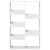 Bibliotecă, alb, 100x33x155,5 cm, lemn prelucrat GartenMobel Dekor