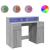 Birou cu lumini LED, gri sonoma, 120x55x91 cm, lemn prelucrat GartenMobel Dekor